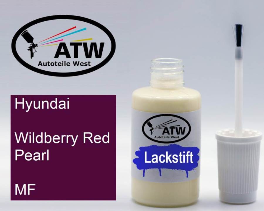 Hyundai, Wildberry Red Pearl, MF: 20ml Lackstift, von ATW Autoteile West.